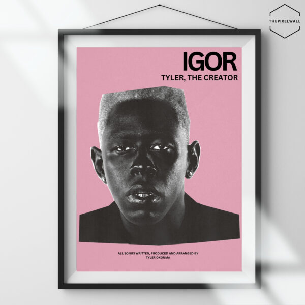 Tyler the creator igor poster, bedroom art prints