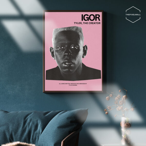 Tyler the creator igor poster, bedroom art prints