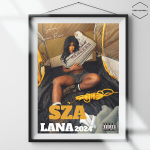 SZA LANA 2024 digital art poster.