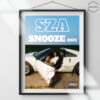 SZA SNOOZE 2023 digital art poster.