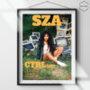 sza ctrl with computer in a yard.