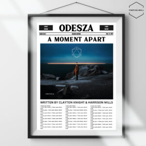 This is a post art for odesza, for the song a moment apart.