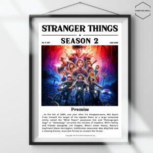 Step back into the Upside Down with my stunning digital poster art inspired by Stranger Things Season 2! This vibrant and detailed piece captures the iconic characters and thrilling moments of the series, making it the perfect addition to any fan's collection.