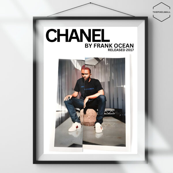 The artist FRANK OCEAN on a photo for his song Chanel, released on 2017