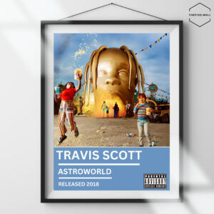 This art is about the TRAVIS SCOTT ASTROWORLD music album cover released on 2018.