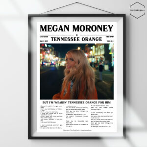 A must-have poster for Megan Moroney fans! This vibrant design, featuring the iconic 