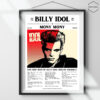 A must-have poster for Billy Idol fans! This vibrant design, featuring the iconic "Mony Mony" song, is the perfect keepsake to commemorate an unforgettable experience