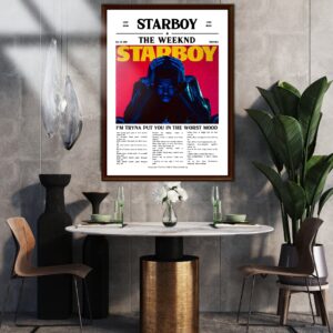 the weeknd starboy album poster