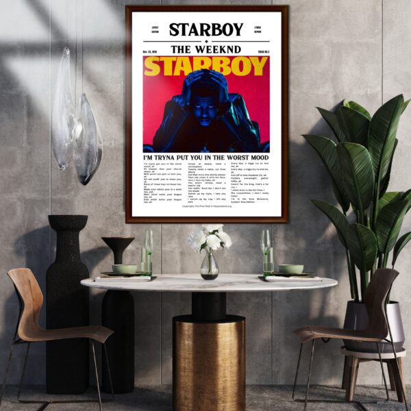 the weeknd starboy album poster