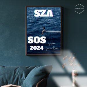 SZA SOS wall art poster 2024