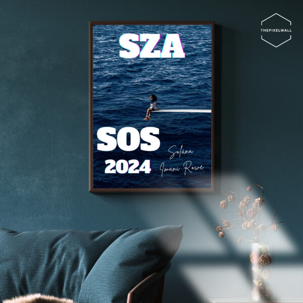 SZA SOS wall art poster 2024