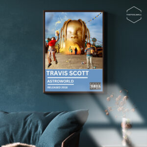 This art is about the TRAVIS SCOTT ASTROWORLD music album cover released on 2018.