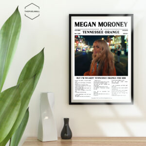 A must-have poster for Megan Moroney fans! This vibrant design, featuring the iconic 