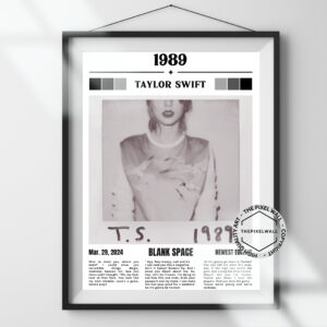 Introducing my latest masterpiece: a stunning vintage newspaper art piece featuring Taylor Swift in her iconic 'Blank Space' era. This one-of-a-kind creation captures the essence of Taylor's rebellious spirit and the song's unforgettable lyrics. A must-have for any Swiftie!