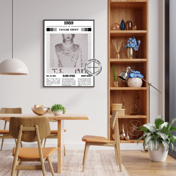 Introducing my latest masterpiece: a stunning vintage newspaper art piece featuring Taylor Swift in her iconic 'Blank Space' era. This one-of-a-kind creation captures the essence of Taylor's rebellious spirit and the song's unforgettable lyrics. A must-have for any Swiftie!