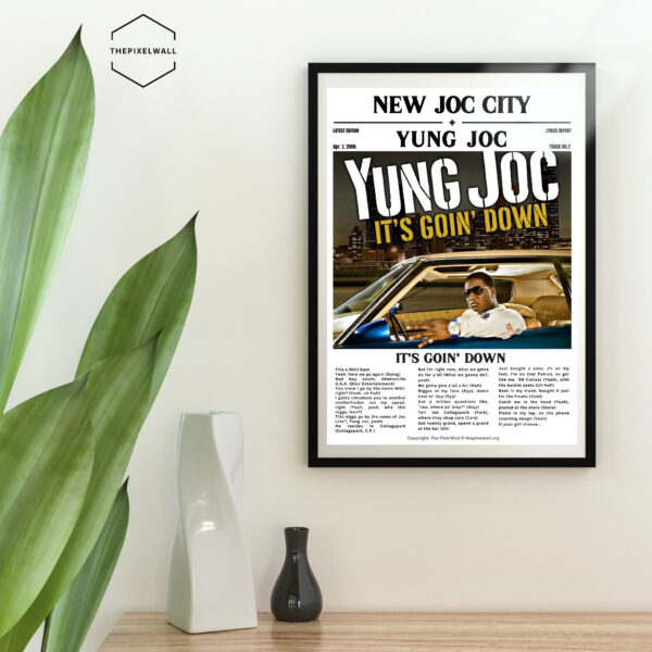 Are you ready to add a piece of iconic Atlanta rap history to your home? Check out my latest digital art featuring the legendary Yung Joc! This vibrant piece captures the essence of his lyrics and style. It's the perfect conversation starter and a must-have for any true fan.