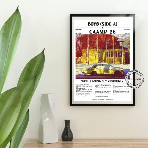 Check out my newest vintage newspaper artwork inspired by Caamp's '26'! Let's show the band some love and support by sharing this and making it a part of your collection.