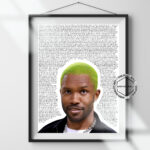 Frank Ocean, Nikes, Blonde, Wall Decor Print, Wall Art Print, Dorm Room Decor, Gift, Birthday, For Him/Her, Bedroom Poster, Digital download