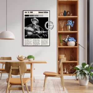 Check out my latest vintage newspaper art featuring the legendary Hank Williams Jr.! This one-of-a-kind piece is a must-have for any fan. I've carefully crafted a unique and visually stunning tribute to the country music icon. Don't miss out on this opportunity to own a piece of music history!