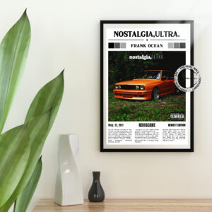 Check out my latest vintage newspaper art piece inspired by Frank Ocean's iconic 'Nostalgia, Ultra'. This one-of-a-kind creation is a must-have for any fan. Don't miss out on this opportunity to own a piece of music history!