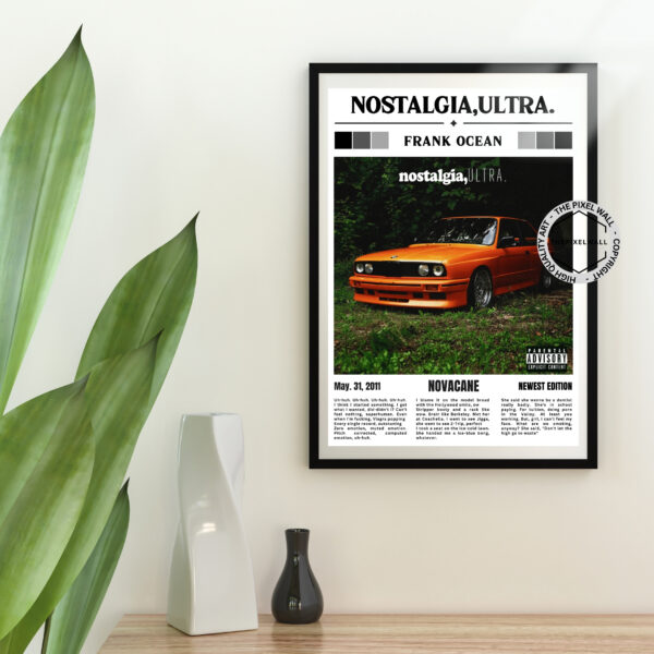 Check out my latest vintage newspaper art piece inspired by Frank Ocean's iconic 'Nostalgia, Ultra'. This one-of-a-kind creation is a must-have for any fan. Don't miss out on this opportunity to own a piece of music history!