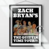 Zach Bryan's "The Quittin' Time Tour 2024" concert dates and venues.