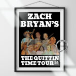 Zach Bryan's "The Quittin' Time Tour 2024" concert dates and venues.