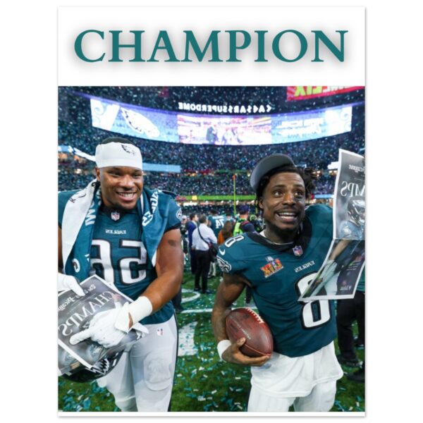 Philadelphia Eagles Champion 2025 : Classic Matte Paper Poster